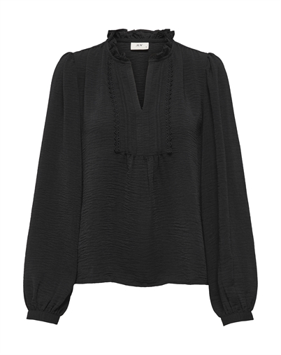 JDY - JDYRachel Life Pintuck Bluse - Black